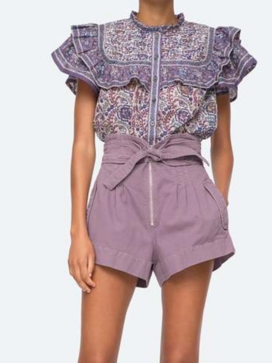 Sea Pants - SEA New York purple shorts with tie